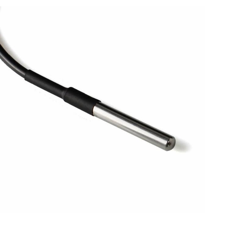 Temperature sensor with double groove